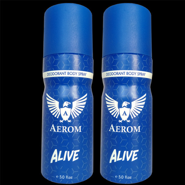 Aerom Premium Alive and Alive Deodorant Body wash For Men, 300 ml (Pack of 2)