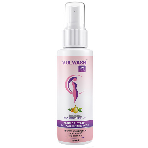 Vulwash Gentle & Hygienic Natural Intimate Feminine Wash Enriched With Sea Buckthorn Oil Pack Of 1