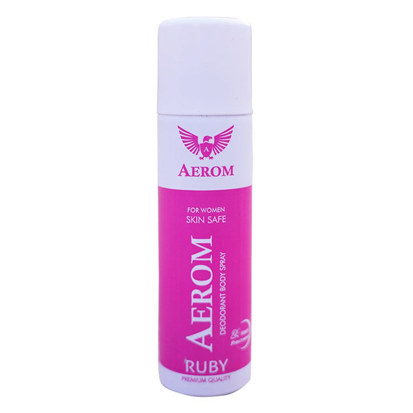 Aerom Ruby Deodorant Body Spray For Women, 150 ml (Pack of 1)