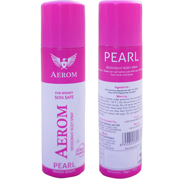 Aerom Pearl Deodorant Body Spray For Women, 150 ml (Pack of 1)