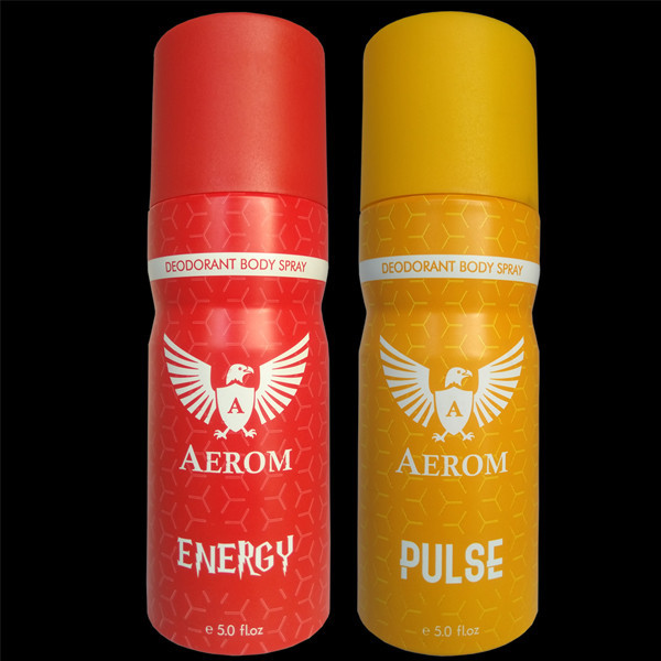 Aerom Premium Energy and Pulse Deodorant Body wash For Men, 300 ml (Pack of 2)
