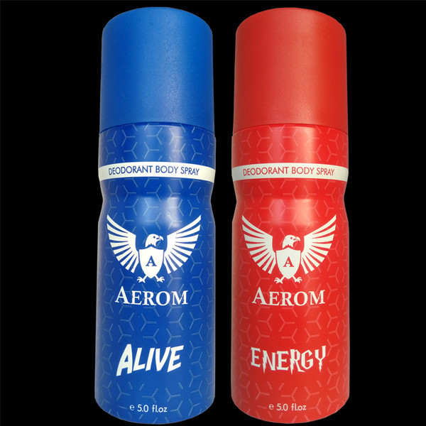 Aerom Premium Alive and Energy Deodorant Body wash For Men, 300 ml (Pack of 2)