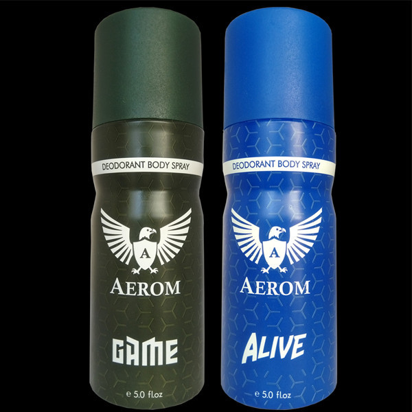 Aerom Premium Alive and Game Deodorant Body wash For Men, 300 ml (Pack of 2)